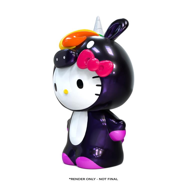 Hello Kitty Art Giant Midnight Rainbow Unicorn Fiberglass Figure Gallery Image 5