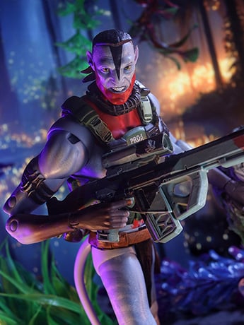 Avatar: Fire and Ash Recom Quaritch (Ash Warrior) Action Figure