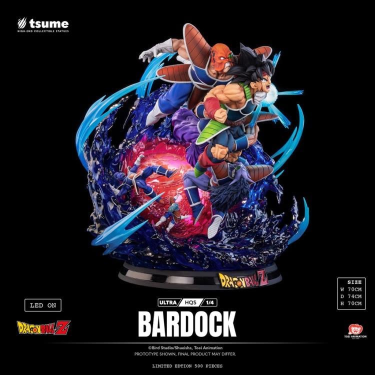 Dragon Ball Z Ultra HQS Bardock 1/4 Scale Statue Gallery Image 6