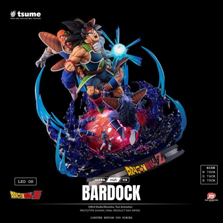 Dragon Ball Z Ultra HQS Bardock 1/4 Scale Statue Gallery Image 5