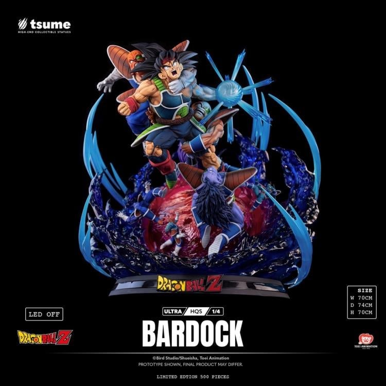 Dragon Ball Z Ultra HQS Bardock 1/4 Scale Statue Gallery Image 4