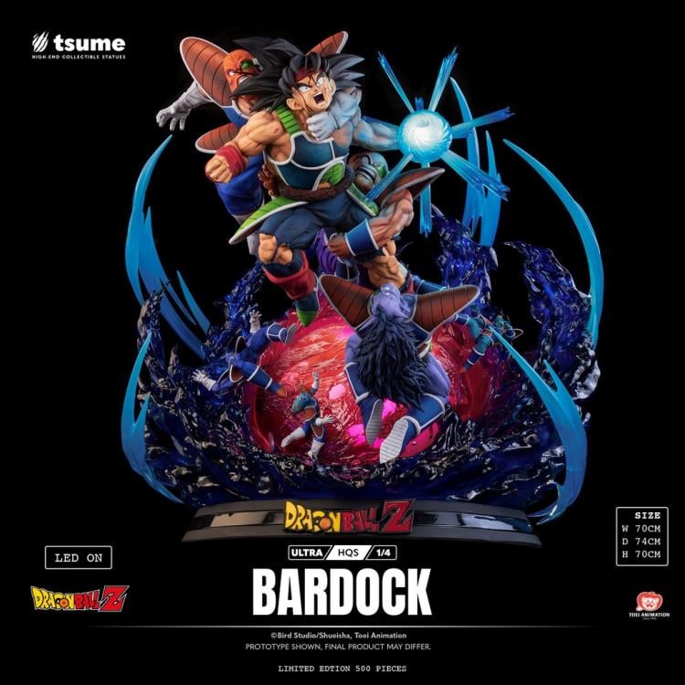 Dragon Ball Z Ultra HQS Bardock 1/4 Scale Statue Gallery Image 3