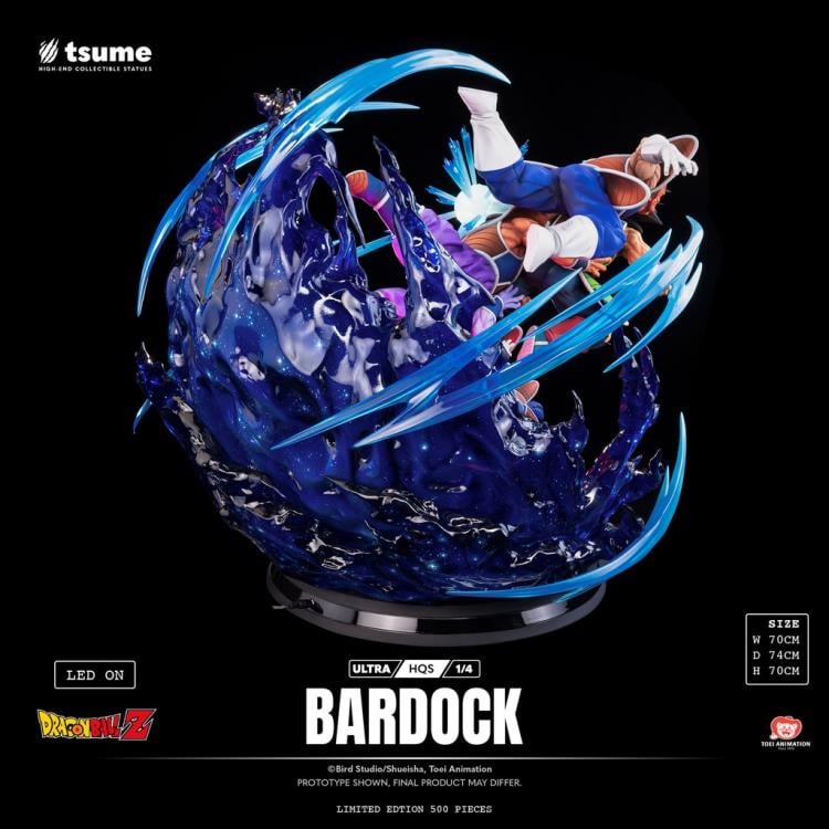 Dragon Ball Z Ultra HQS Bardock 1/4 Scale Statue Gallery Image 7