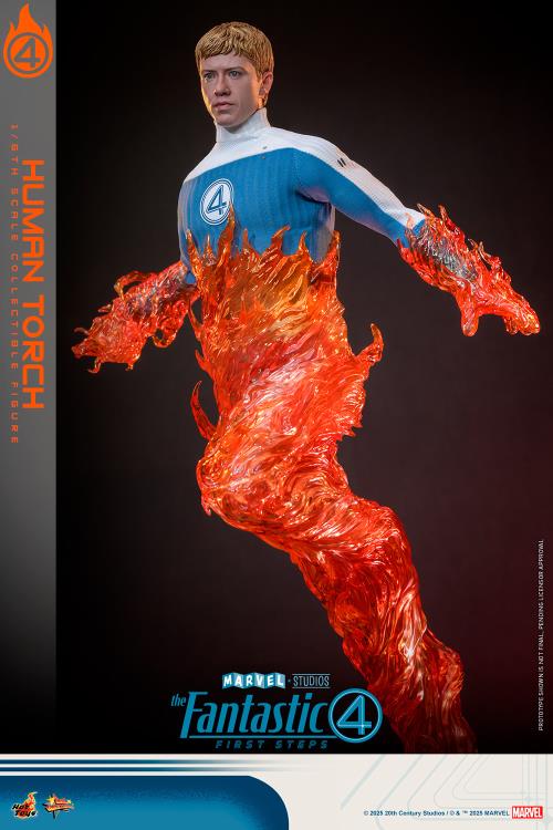 The Fantastic Four: First Steps MMS Johnny Storm "Human Torch" 1/6th Scale Collectible Figure Gallery Image 9