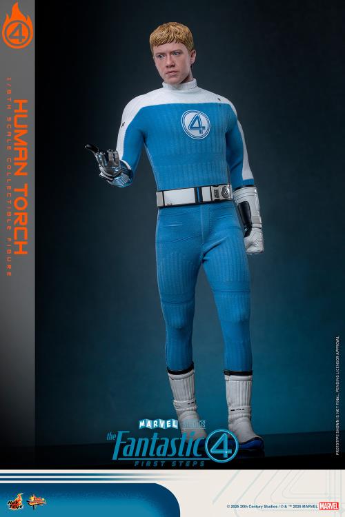 The Fantastic Four: First Steps MMS Johnny Storm "Human Torch" 1/6th Scale Collectible Figure Gallery Image 15