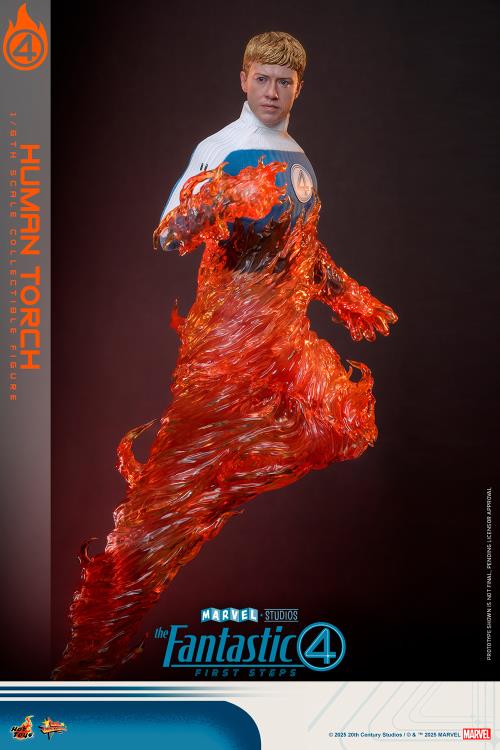 The Fantastic Four: First Steps MMS Johnny Storm "Human Torch" 1/6th Scale Collectible Figure Gallery Image 8