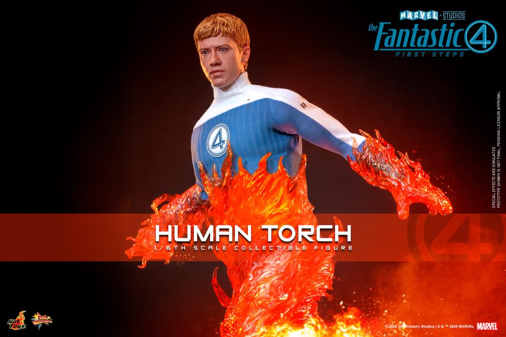 The Fantastic Four: First Steps MMS Johnny Storm "Human Torch" 1/6th Scale Collectible Figure Gallery Image 3