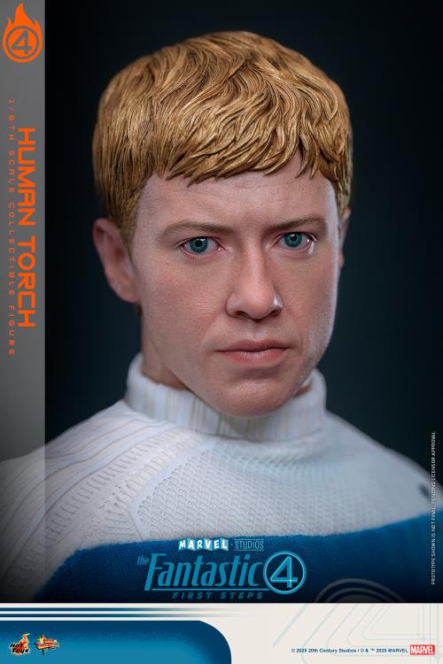 The Fantastic Four: First Steps MMS Johnny Storm "Human Torch" 1/6th Scale Collectible Figure Gallery Image 16