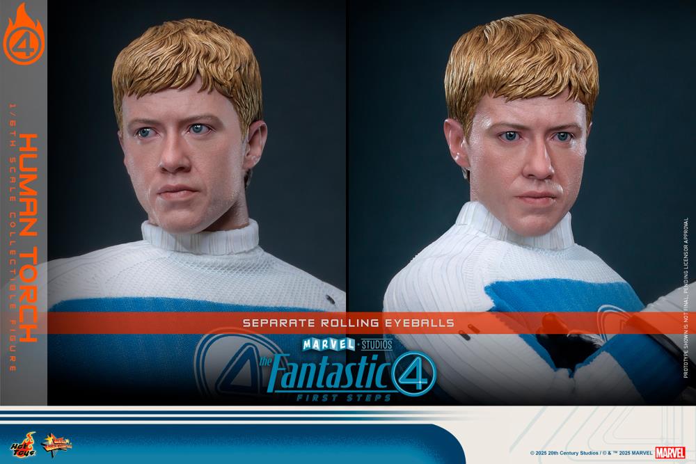 The Fantastic Four: First Steps MMS Johnny Storm "Human Torch" 1/6th Scale Collectible Figure Gallery Image 17