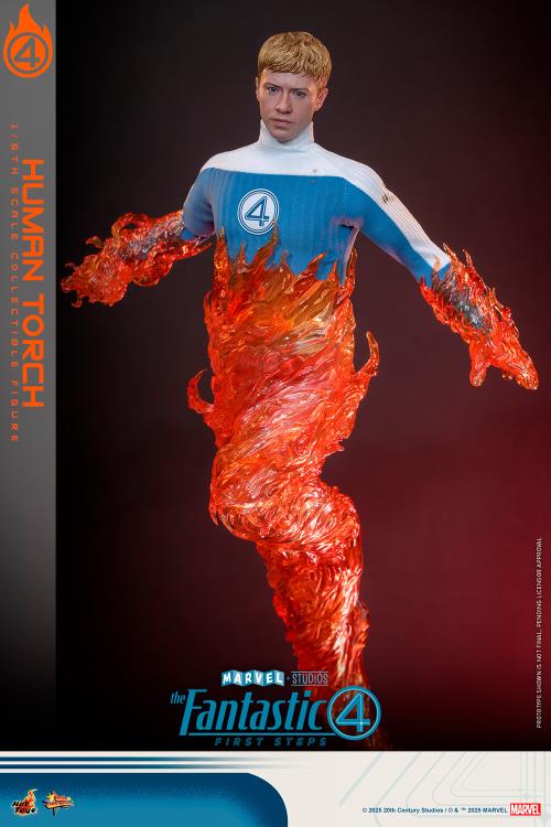 The Fantastic Four: First Steps MMS Johnny Storm "Human Torch" 1/6th Scale Collectible Figure Gallery Image 6
