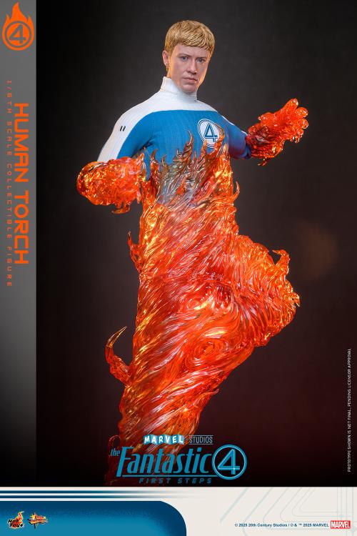 The Fantastic Four: First Steps MMS Johnny Storm "Human Torch" 1/6th Scale Collectible Figure Gallery Image 10