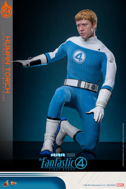 The Fantastic Four: First Steps MMS Johnny Storm "Human Torch" 1/6th Scale Collectible Figure Gallery Image 14