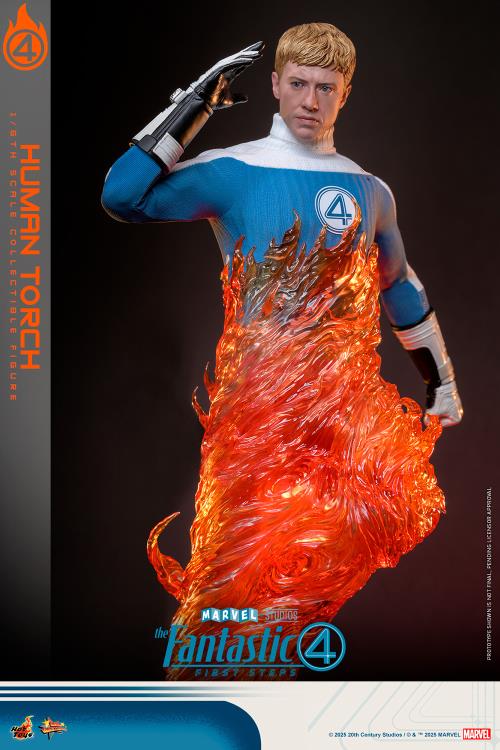 The Fantastic Four: First Steps MMS Johnny Storm "Human Torch" 1/6th Scale Collectible Figure Gallery Image 11
