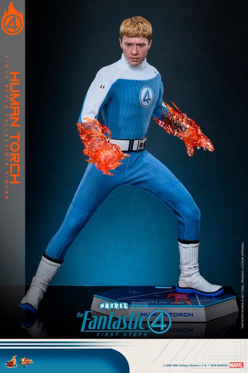 The Fantastic Four: First Steps MMS Johnny Storm "Human Torch" 1/6th Scale Collectible Figure Gallery Image 13