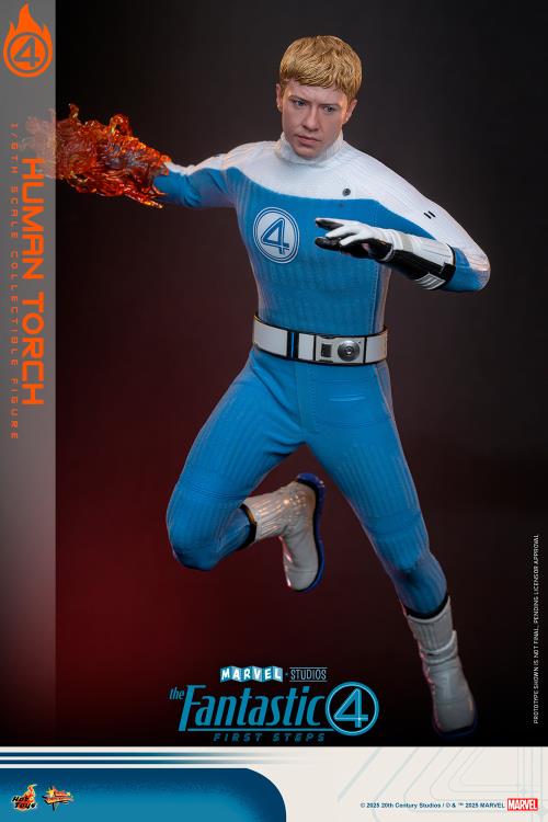 The Fantastic Four: First Steps MMS Johnny Storm "Human Torch" 1/6th Scale Collectible Figure Gallery Image 7
