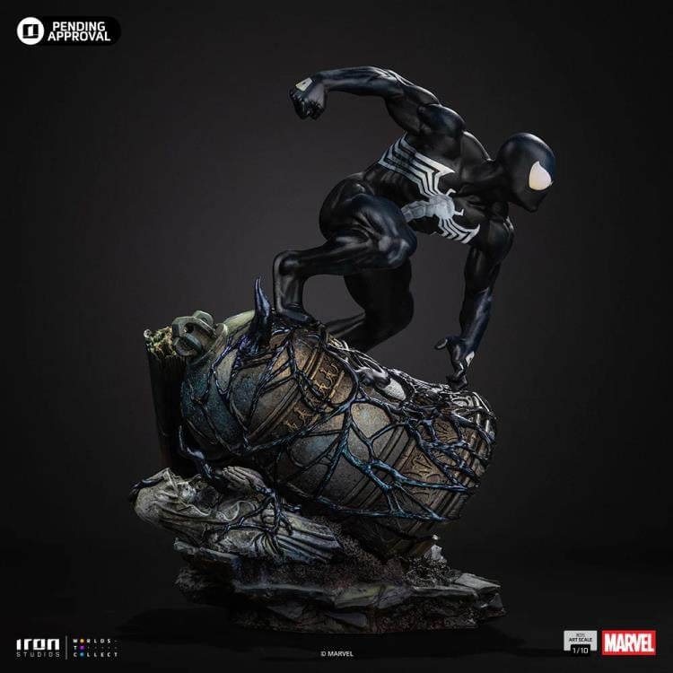 Marvel Comics Battle Diorama Series Spider-Man (Black Suit) 1/10 Art Scale Statue Gallery Image 8