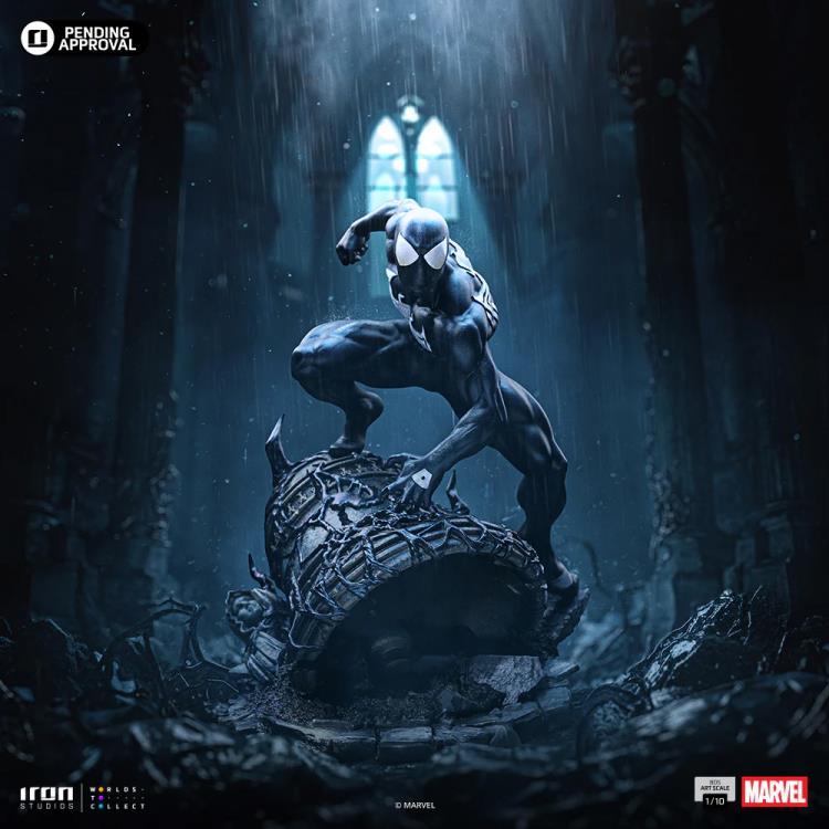 Marvel Comics Battle Diorama Series Spider-Man (Black Suit) 1/10 Art Scale Statue Gallery Image 3