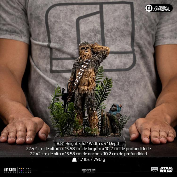 Star Wars: Return of the Jedi Chewbacca and Tokkat 1/10 Art Scale Statue Gallery Image 14