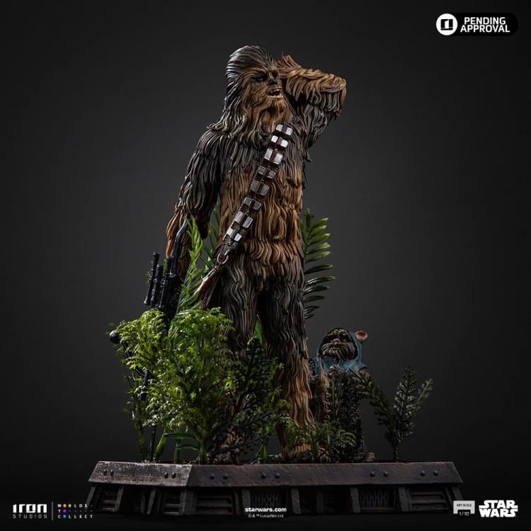 Star Wars: Return of the Jedi Chewbacca and Tokkat 1/10 Art Scale Statue Gallery Image 5