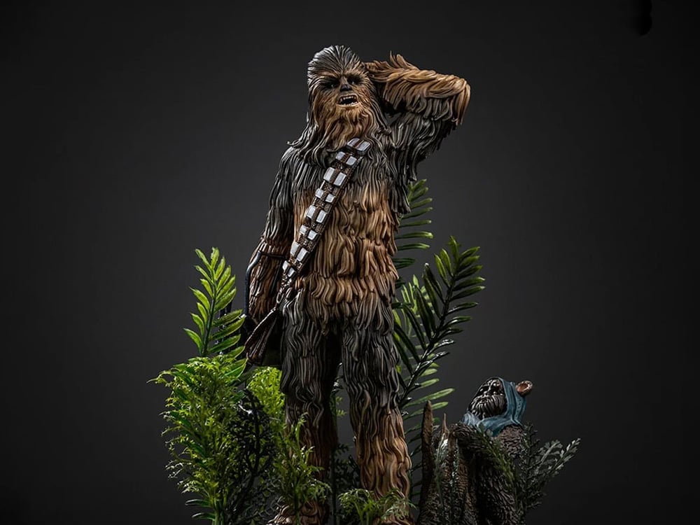 Star Wars: Return of the Jedi Chewbacca and Tokkat 1/10 Art Scale Statue Gallery Image 1