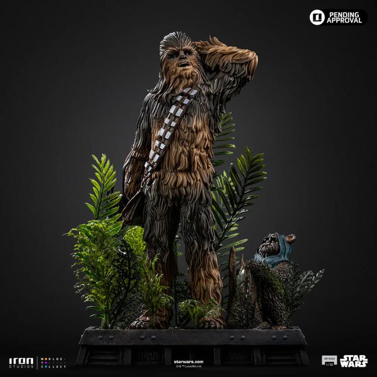 Star Wars: Return of the Jedi Chewbacca and Tokkat 1/10 Art Scale Statue Gallery Image 4