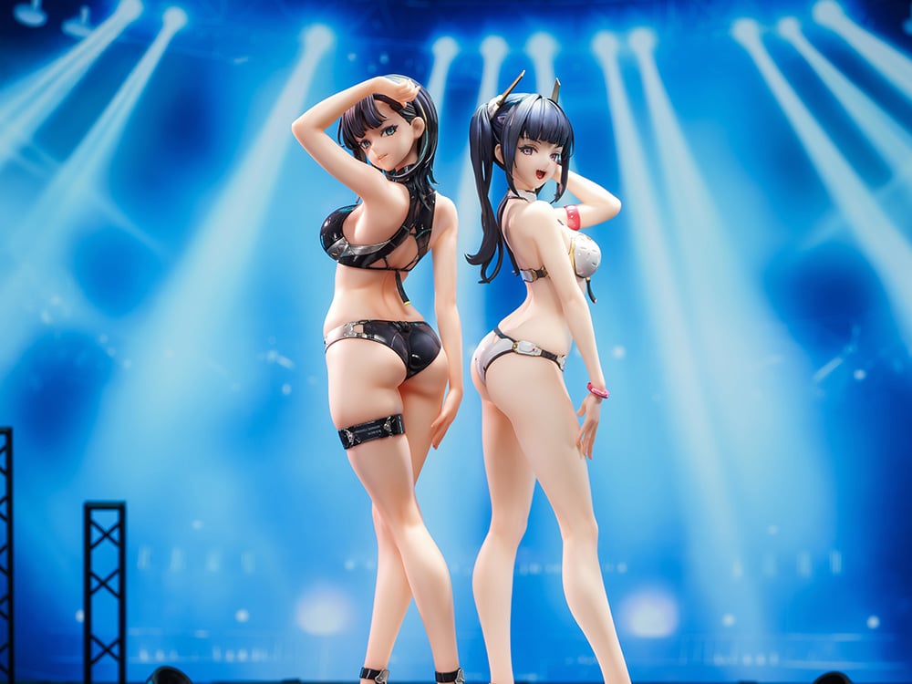 Tsubaki Harusame Illustration SSR Figure Hardshell Swimwear Girls 1/6 Scale Figure Set Gallery Image 1