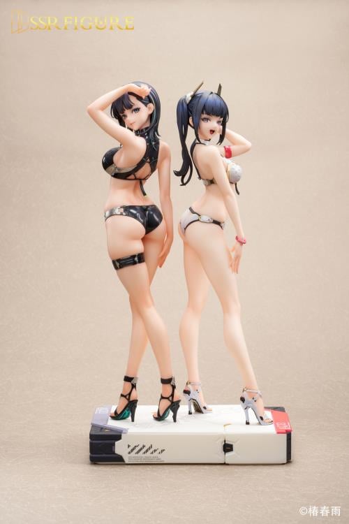Tsubaki Harusame Illustration SSR Figure Hardshell Swimwear Girls 1/6 Scale Figure Set Gallery Image 16