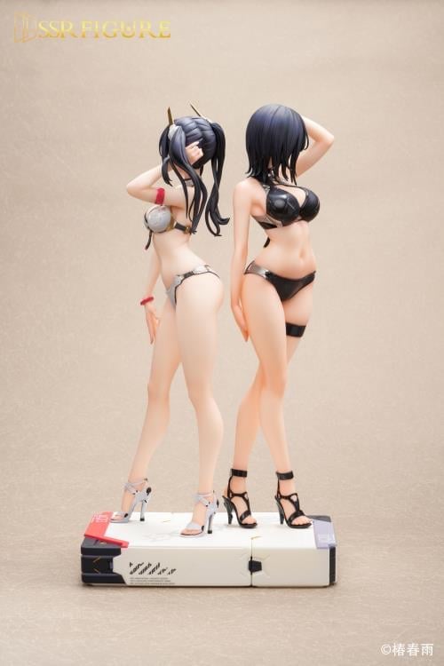 Tsubaki Harusame Illustration SSR Figure Hardshell Swimwear Girls 1/6 Scale Figure Set Gallery Image 18