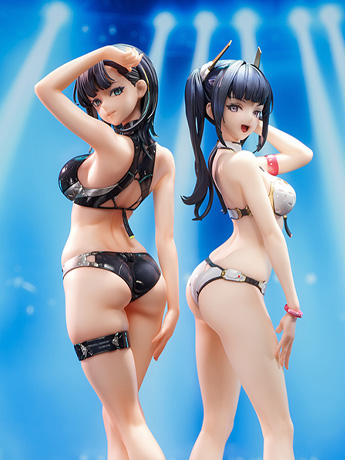 Tsubaki Harusame Illustration SSR Figure Hardshell Swimwear Girls 1/6 Scale Figure Set Gallery Image 2