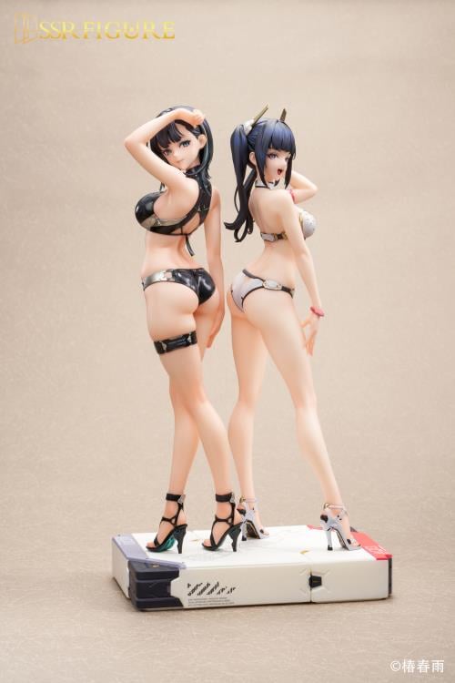 Tsubaki Harusame Illustration SSR Figure Hardshell Swimwear Girls 1/6 Scale Figure Set Gallery Image 17