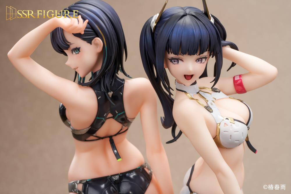 Tsubaki Harusame Illustration SSR Figure Hardshell Swimwear Girls 1/6 Scale Figure Set Gallery Image 26