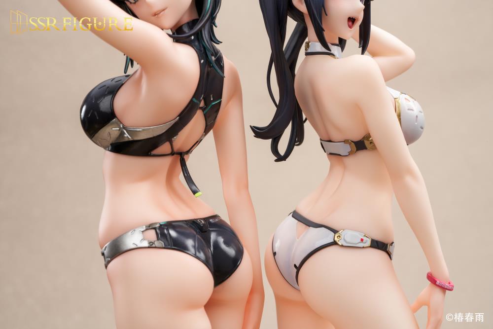 Tsubaki Harusame Illustration SSR Figure Hardshell Swimwear Girls 1/6 Scale Figure Set Gallery Image 27