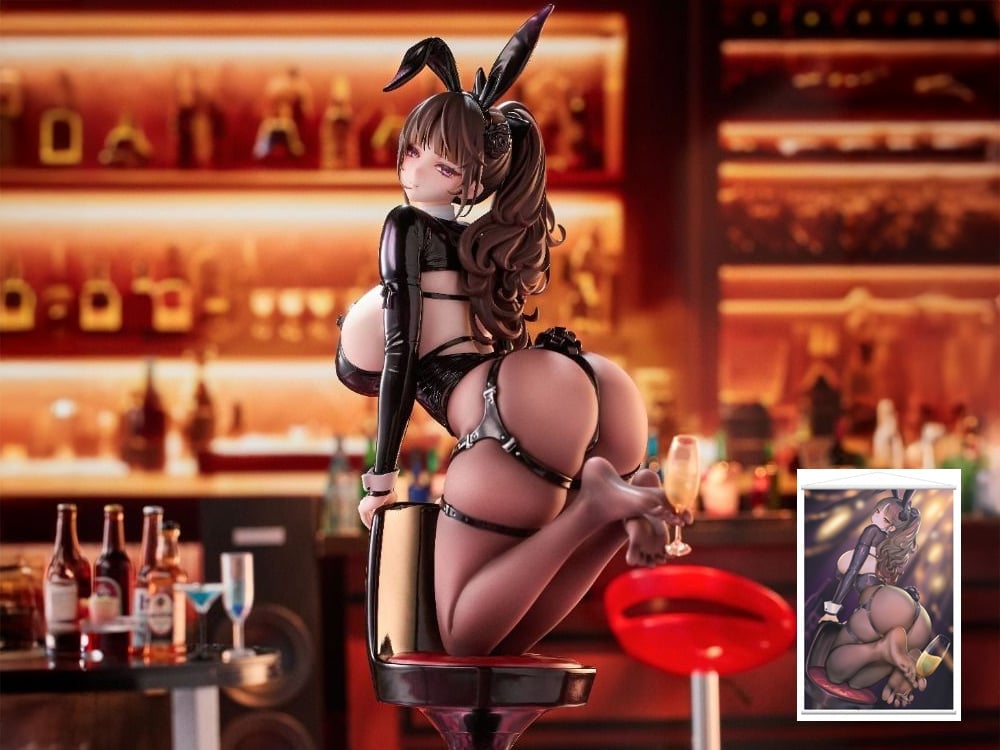 Champagne and Bunny Girl Rose (Black Stockings Bonus Ver.) 1/6 Scale Figure Gallery Image 1