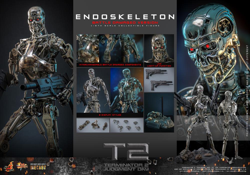 Terminator 2: Judgement Day MMS Endoskeleton (Battle Damaged Ver