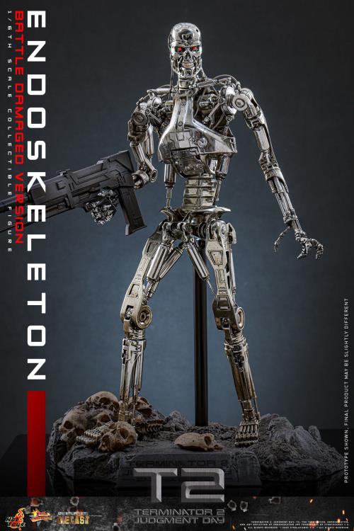 Terminator 2: Judgement Day MMS Endoskeleton (Battle Damaged Ver.) 1/6th Scale Collectible Figure Gallery Image 5