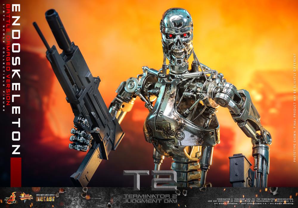 Terminator 2: Judgement Day MMS Endoskeleton (Battle Damaged Ver.) 1/6th Scale Collectible Figure Gallery Image 17