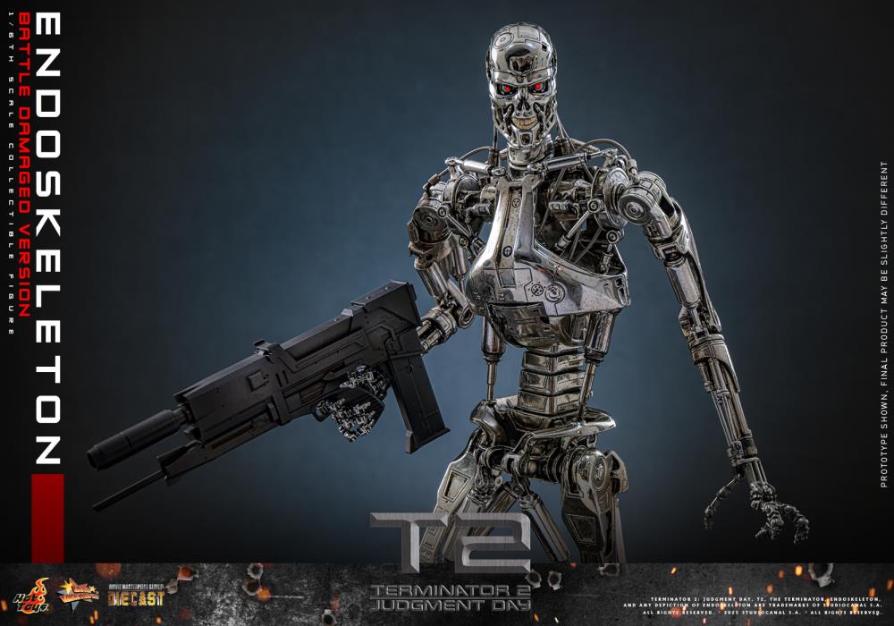 Terminator 2: Judgement Day MMS Endoskeleton (Battle Damaged Ver.) 1/6th Scale Collectible Figure Gallery Image 9