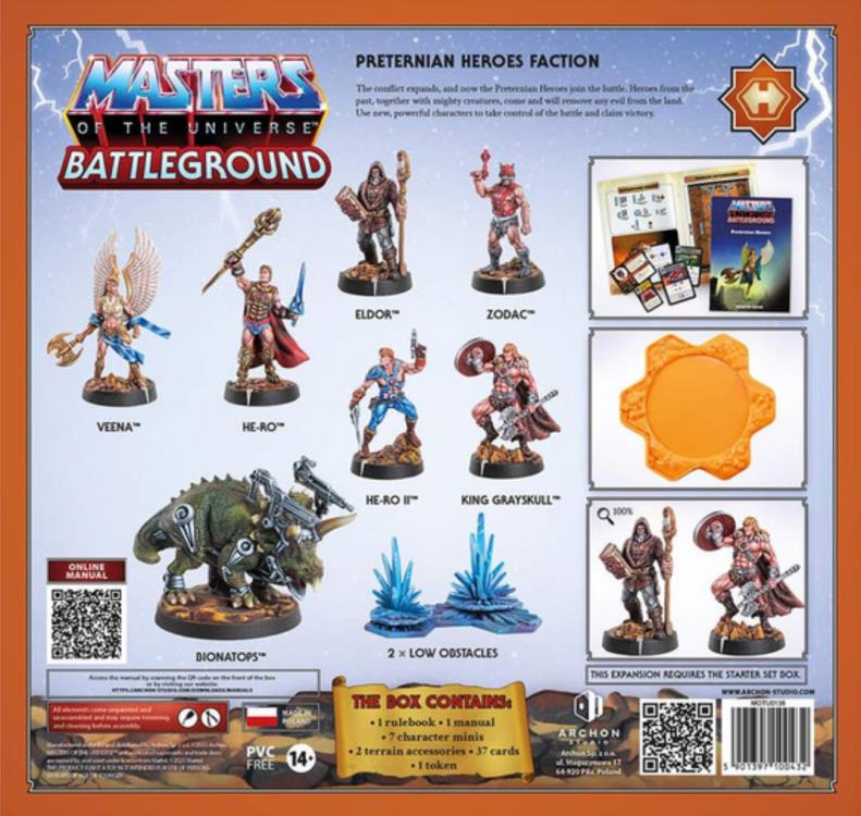 Masters of the Universe: Battleground Wave 10 Preternian Heroes Faction Expansion Pack Gallery Image 3