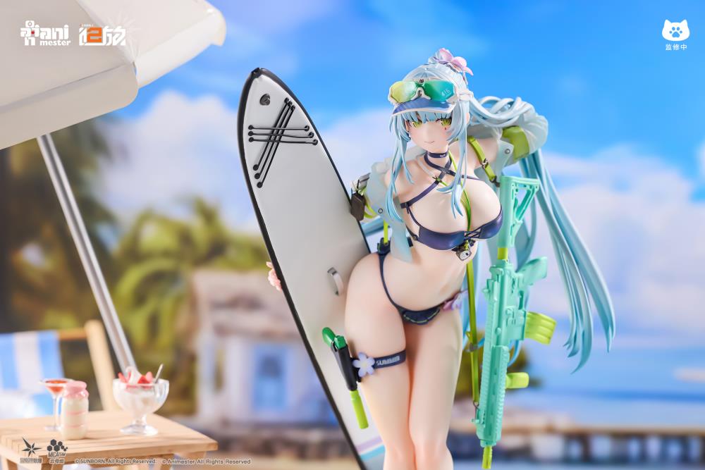 Girls' Frontline 2: Exilium HK416 Klukai (Cerulean Breaker Ver.) 1/7 Scale Figure Gallery Image 9