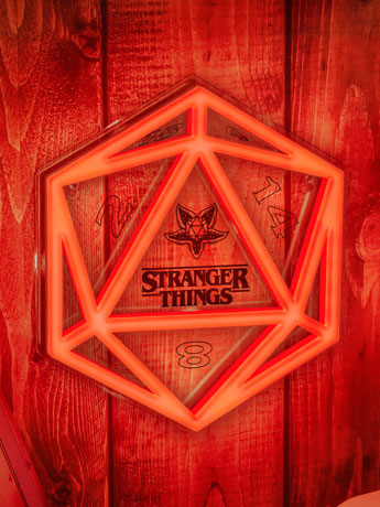 Stranger Things Season 5 Wall Mountable D20 Dice LED Neon Light Gallery Image 2