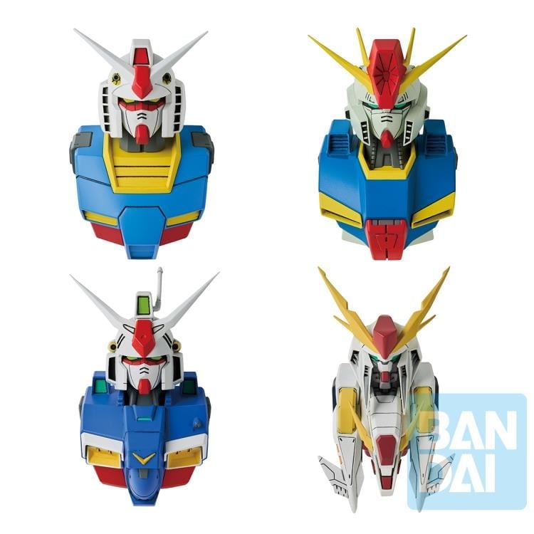 Mobile Suit Gundam Ichibansho Zakka Gundam MS Head Box of 4 Magnets