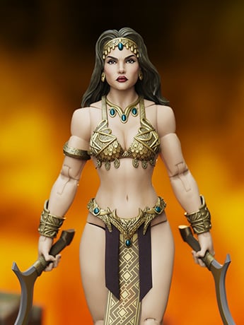 Conan the Barbarian Epic H.A.C.K.S. Belit: Queen of the Black Coast (Pirate/Shemite Queen) 1/12 Scale Action Figure Gallery Image 2
