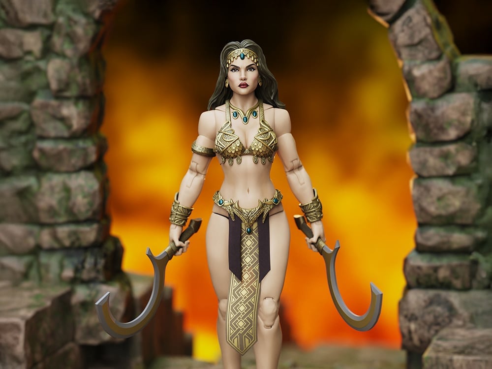Conan the Barbarian Epic H.A.C.K.S. Belit: Queen of the Black Coast (Pirate/Shemite Queen) 1/12 Scale Action Figure Gallery Image 1