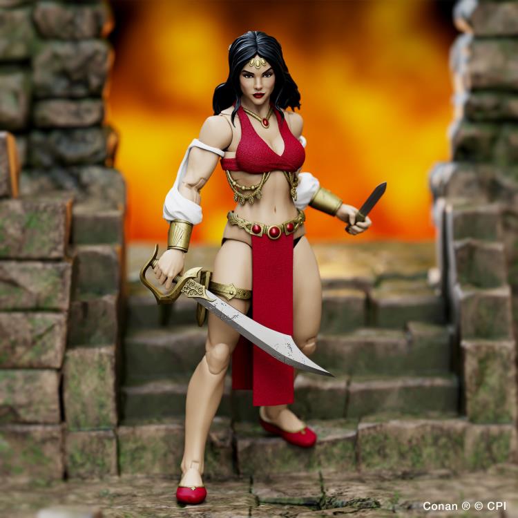 Conan the Barbarian Epic H.A.C.K.S. Belit: Queen of the Black Coast (Pirate/Shemite Queen) 1/12 Scale Action Figure Gallery Image 3