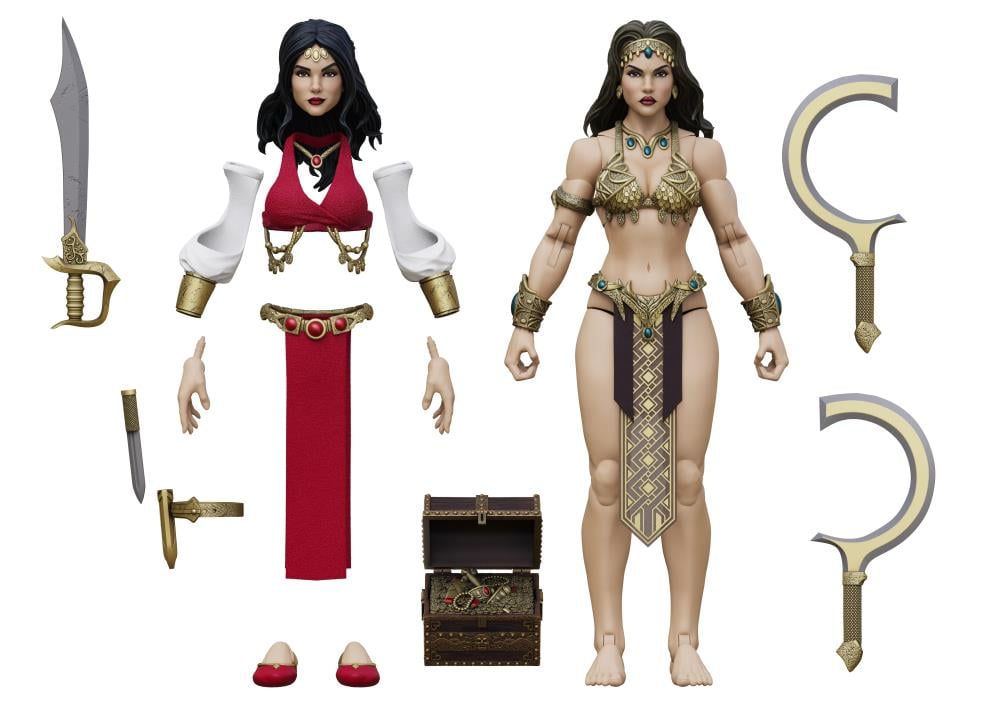 Conan the Barbarian Epic H.A.C.K.S. Belit: Queen of the Black Coast (Pirate/Shemite Queen) 1/12 Scale Action Figure Gallery Image 5