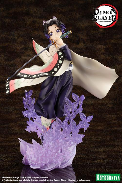 Demon Slayer: Kimetsu no Yaiba ArtFX J Shinobu Kocho 1/8 Scale Figure (Reissue) Gallery Image 3
