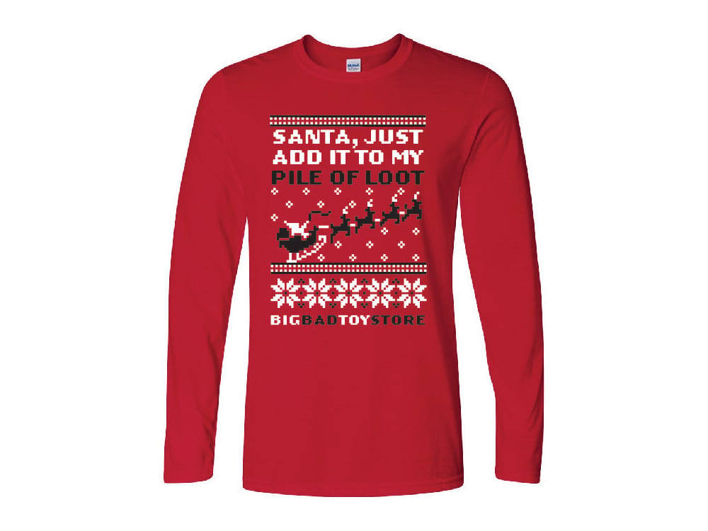BigBadToyStore Ugly Sweater Holiday T-Shirt (Long-Sleeved) Gallery Image 1