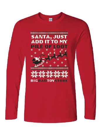 BigBadToyStore Ugly Sweater Holiday T-Shirt (Long-Sleeved) Gallery Image 2