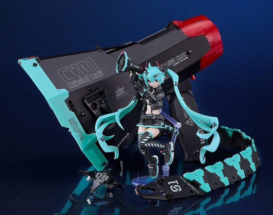 Vocaloid PLAMATEA Hatsune Miku (Chuocho Tactical Craft Ver.) Model Kit Gallery Image 11