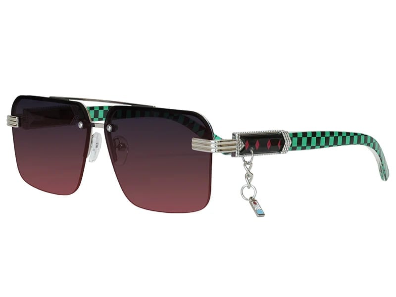 Demon Slayer: Kimetsu no Yaiba Galaken Tanjiro Kamado (Hanafuda Earrings) Sunglasses Gallery Image 4